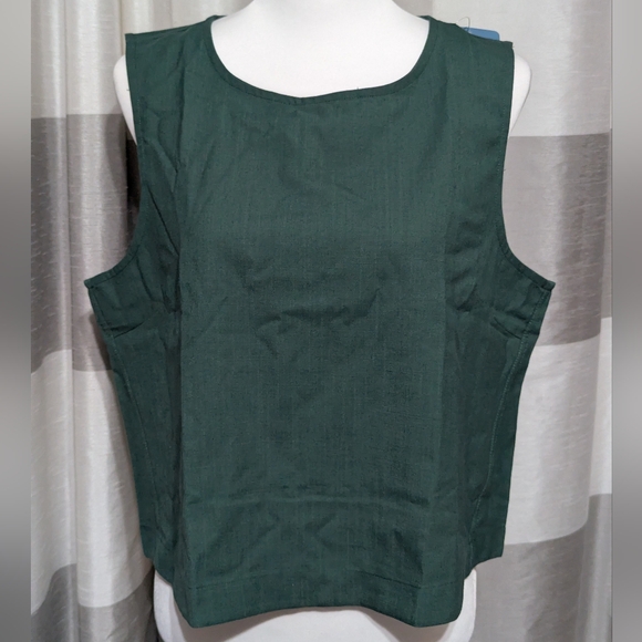 Afitne Active Lifestyle Moisture Wicking Sleeveless Green Top XL - Picture 3 of 10